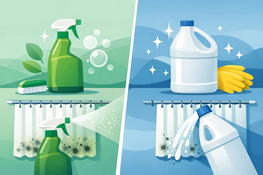 Curtain mould remover vs bleach: what works?
